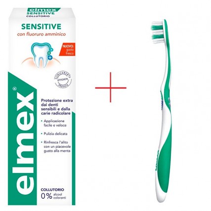 SPECIAL PACK ELMEX SENSITIVE COLLUTORIO 400 ML + SPAZZOLINO