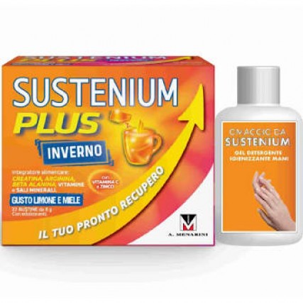 PROMO SUSTENIUM PLUS INVERNO 22 BUSTE + GEL IGIENIZZANTE 80 ML INOMAGGIO