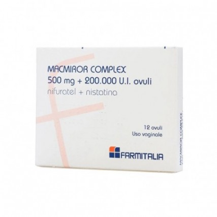 MACMIROR COMPLEX 12 OVULI VAGINALI 500 mg + 200.000 U.I.
