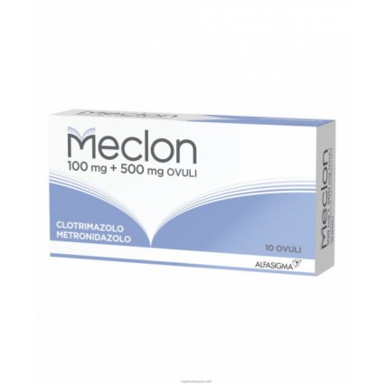 MECLON 10 OVULI VAGINALI 100 mg + 500 mg