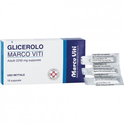 GLICEROLO MARCO VITI ADULTI 18 SUPPOSTE 2.250 mg