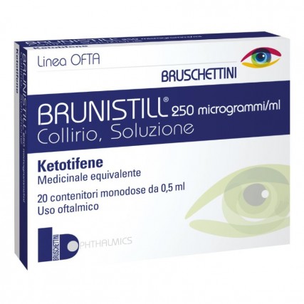 BRUNISTILL 20 FLACONCINI COLLIRIO 0,5 ML 0,025%