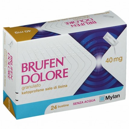 BRUFEN DOLORE 24 BUSTINE ORALI GRANULATE 40 mg 