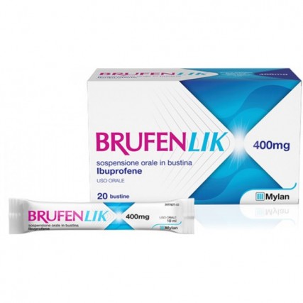 BRUFENLIK 20 BUSTINE SOSPENSIONE ORALE 400 mg 10 ML