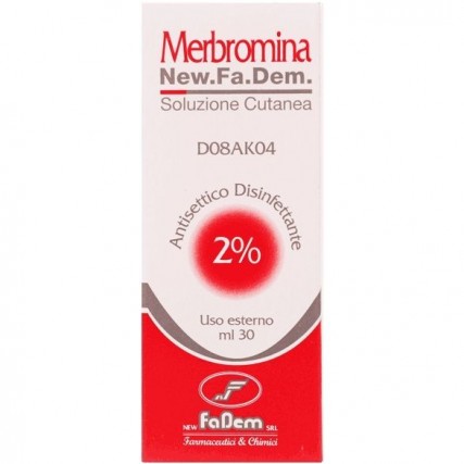 MERBROMINA (NEW.FA.DEM.)*soluz cutanea 30 ml 2%