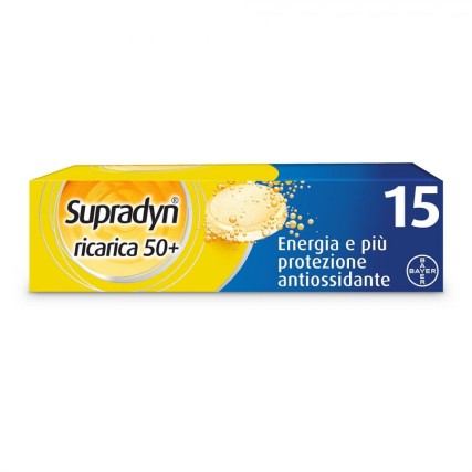 SUPRADYN RICARICA 50+ MULTIVITAMINICO 15 COMPRESSE EFFERVESCENTI