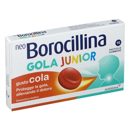 NEOBOROCILLINA GOLA JUNIOR 15 PASTIGLIE GUSTO COLA