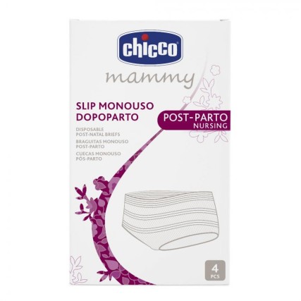 CHICCO SLIP RETE POST PARTO MONOUSO TG UNICA 4 PEZZI