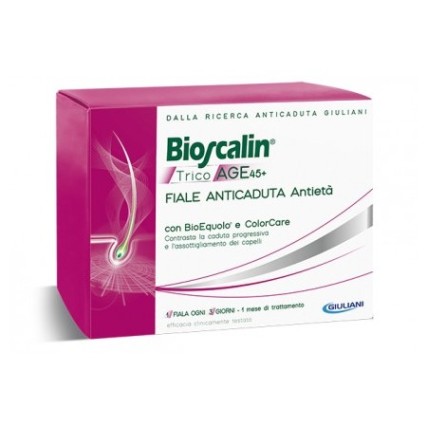 BIOSCALIN TRICOAGE 45+ TRATTAMENTO ANTICADUTA DONNA 10 FIALE