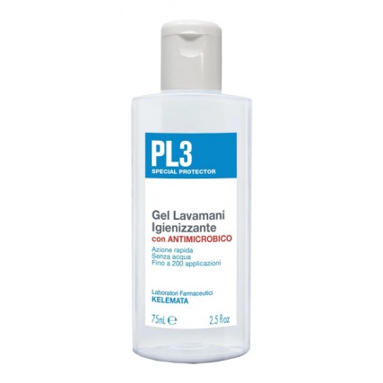 PL3 GEL LAVAMANI IGIENIZZANTE ANTIMICROBICO 75 ML