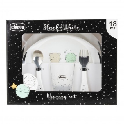 CHICCO SET PAPPA BLACK&WHITE 18M+ PLANETS