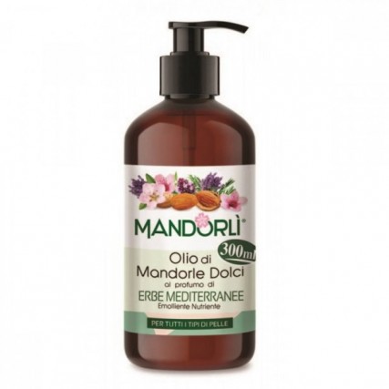 MANDORLI' OLIO CORPO DI MANDORLE AL PROFUMO DI ERBE MEDITERRANEE 300 ML