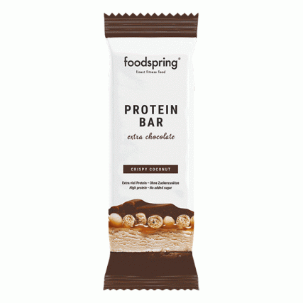 FOODSPRING PROTEIN BAR EXTRA CHOCOLATE COCCO CROCCANTE 65 G