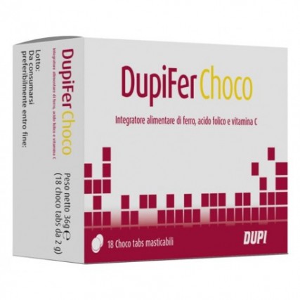 DUPIFER CHOCO 18 TABS MASTICABILI