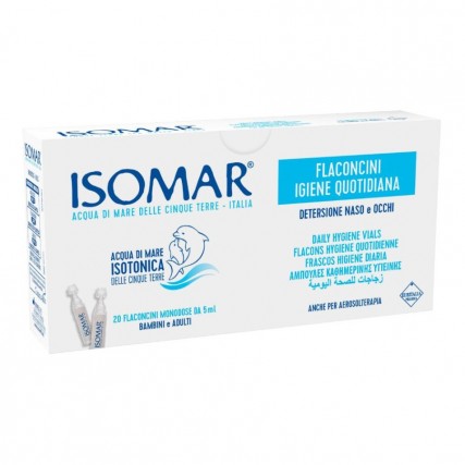 ISOMAR FLACONCINI SOLUZIONE ISOTONICA IGIENE QUOTIDIANA 20 FLACONCINI X 5 ML