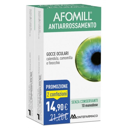 AFOMILL BIPACK GOCCE OCULARI ANTIARROSSAMENTI