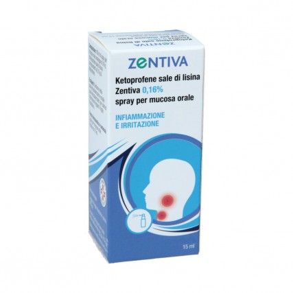 KETOPROFENE SALE DI LISINA (ZENTIVA)*spray mucosa orale 15 ml 0,16%