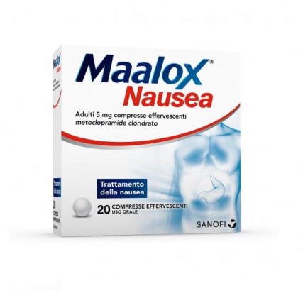 MAALOX NAUSEA 20 COMPRESSE EFFERVESCENTI 5 mg