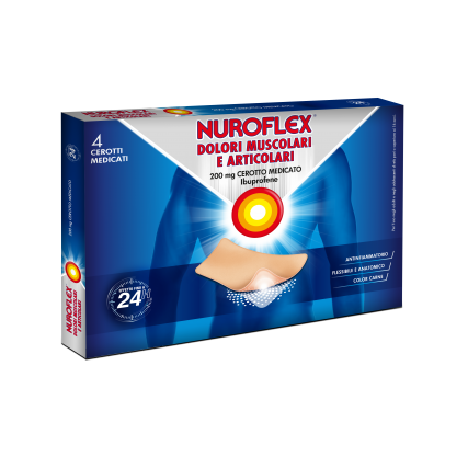 NUROFLEX DOLORI MUSCOLARI E ARTICOLARI*4 cerotti medicati 200 mg