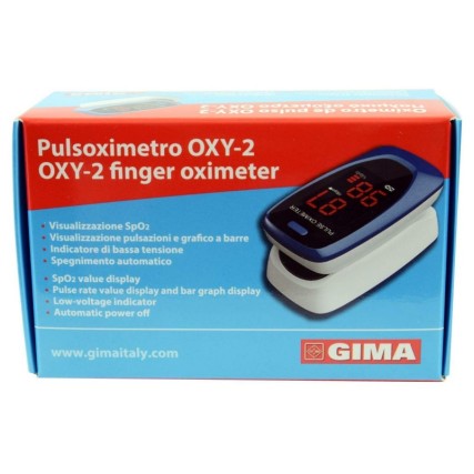 PULSOXIMETRO DA DITO OXY-2 SCHERMO LED 60X30,5X32,5MM 1 PEZZO