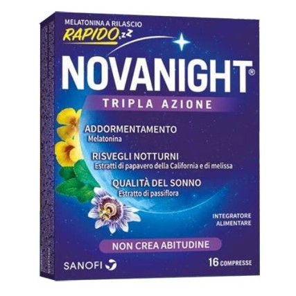 NOVANIGHT 16 COMPRESSE RILASCIO RAPIDO