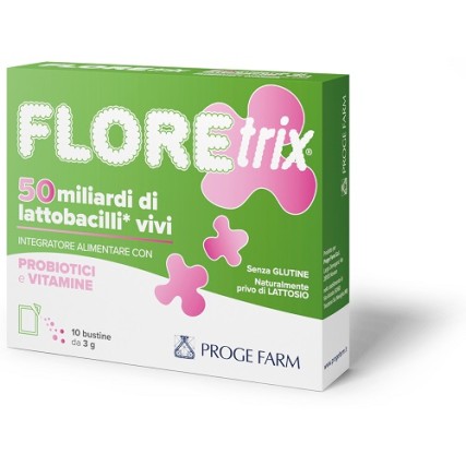 FLORETRIX INTEGRATORE ALIMENTARE RIEQUILIBRIO FLORA BATTERICA 10 BUSTE