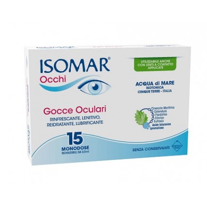 ISOMAR OCCHI GOCCE OCULARI 15 FLACONCINI MONODOSE 0,5ml	