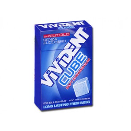 VIVIDENT XYLIT CUBE ICE BLUE