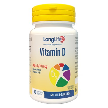 LONGLIFE VITAMINA D3  400 UI 100 COMPRESSE