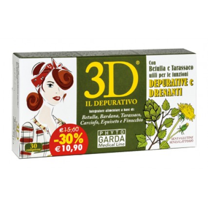 3D DRENANTE DEPURATIVO 30 COMPRESSE