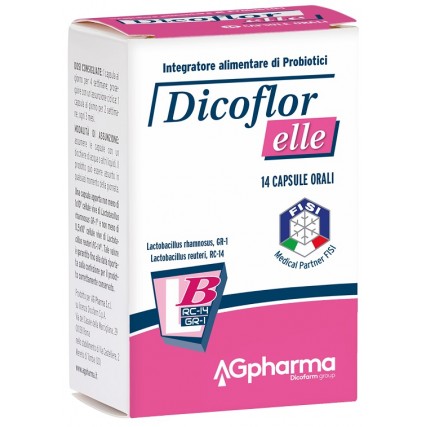 DICOFLOR ELLE 14 CAPSULE INTEGRATORE ALIMENTARE CON PROBIOTICI PER IL RIEQUILIBRIO DELLA FLORA BATTERICA VAGINALE