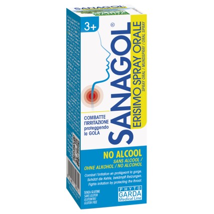 SANAGOL ERISIMO SPRAY ORALE PER LA GOLA SENZA ALCOOL 20 ML