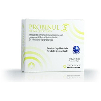PROBINUL 5 AROMA CIOCCOLATO 12 BUSTE DA 5 GRAMMI