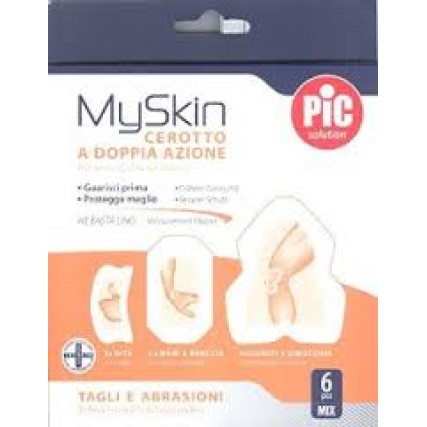 CEROTTO PIC MYSKIN TAGLI & ABRASIONI MIX 6 PEZZI