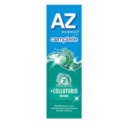 DENTIFRICIO AZ COMPLETE WHITENING + COLLUTORIO 75 ML