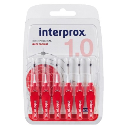 INTERPROX4G M-Conico Rosso 6pz