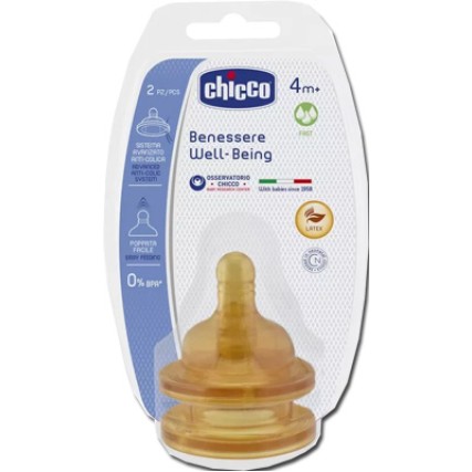 CHICCO TETTARELLA WELL BEING 4 MESI+ FAST LATTICE 2 PEZZI