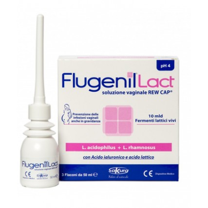 FLUGENIL LACT SOLUZIONE VAGINALE INTERNA A BASE DI FERMENTILATTICI 3 FLACONI DA 50 ML + 3 APPLICATORI MONOUSO