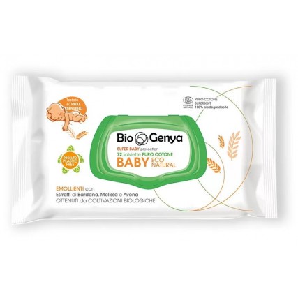 BIOGENYA SALVIETTE BABY ECO NATURAL 72 PEZZI