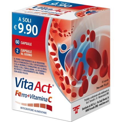 VITA ACT FERRO + VITAMINA C 60 CAPSULE