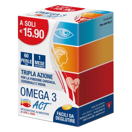 OMEGA 3 ACT 60 PERLE 540 mg