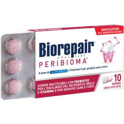 BIOREPAIR PERIBIOMA GOMME MASTICABILI 10 COMPRESSE DA 1,2 G