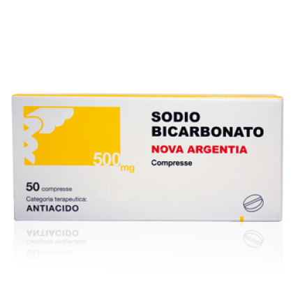SODIO BICARBONATO (NOVA ARGENTIA) 50 COMPRESSE 500 mg
