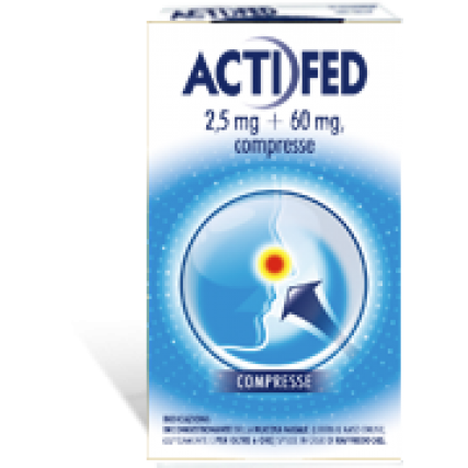 ACTIFED 12 COMPRESSE 2,5 mg + 60 mg