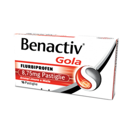 BENACTIV GOLA 16 PASTIGLIE GUSTO LIMONE E MIELE 8,75 mg 