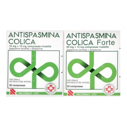 ANTISPASMINA COLICA FORTE 30 COMPRESSE RIVESTITE 10 mg + 50 mg