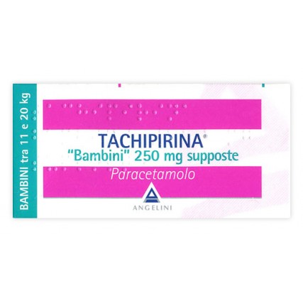 TACHIPIRINA BAMBINI 10 SUPPOSTE 250 mg