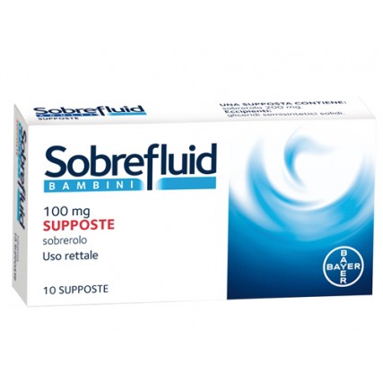 SOBREFLUID BAMBINI 10 SUPPOSTE 100 mg