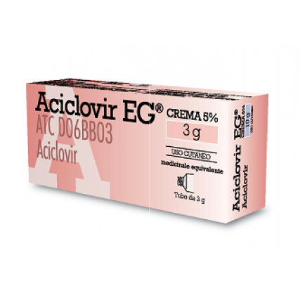 ACICLOVIR (EG)*crema derm 3 g 5%