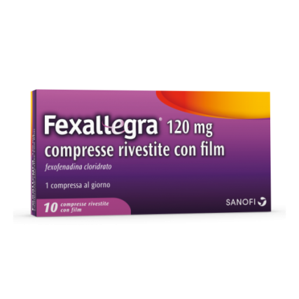 SANOFI FEXALLEGRA 10 COMPRESSE RIVESTITE ALLERGIA STAGIONALE 120 mg